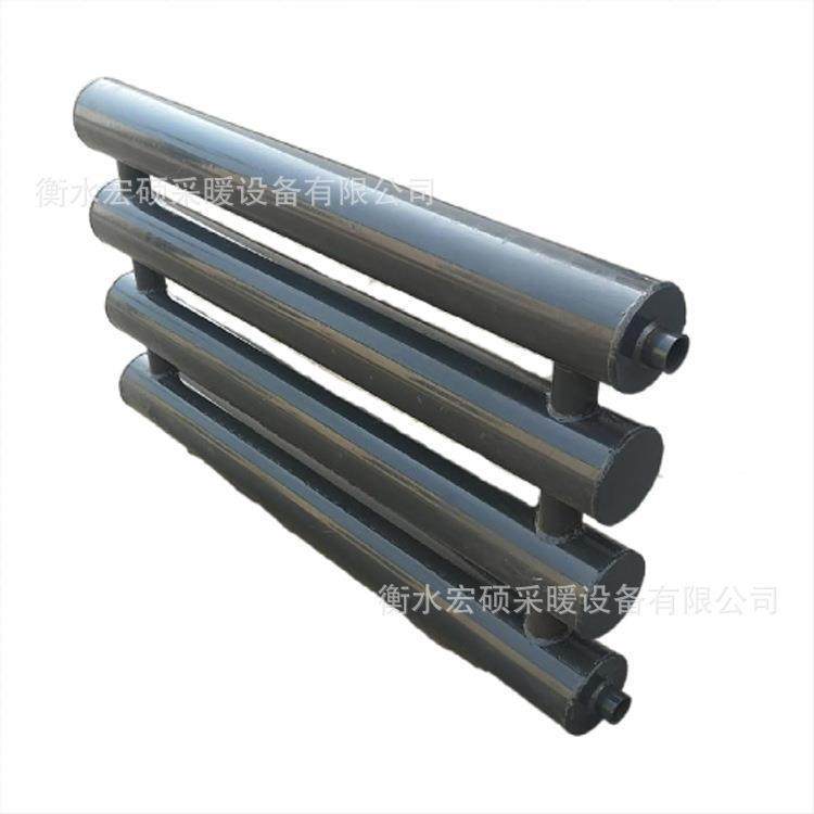 暖气片工业光排管散热器无缝散热器厂家翅片管散热器车间大垒德株