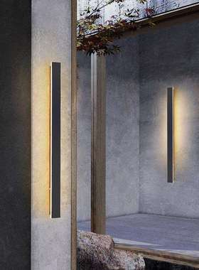 Led壁灯户外防水长条壁灯走廊过道灯光环境背景简约条形壁灯BD63