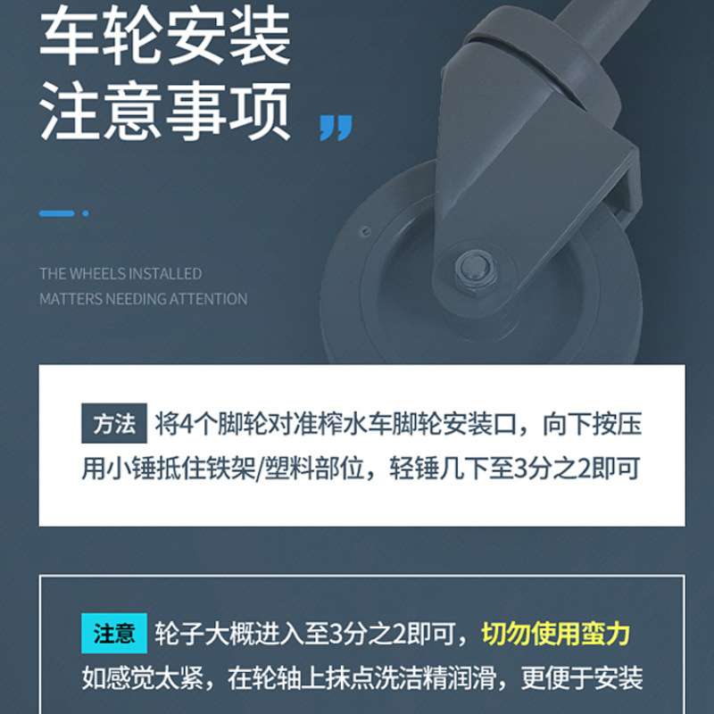 榨水车拖把桶挤水桶洗拖把桶墩布清洁拖地桶加厚加大容量