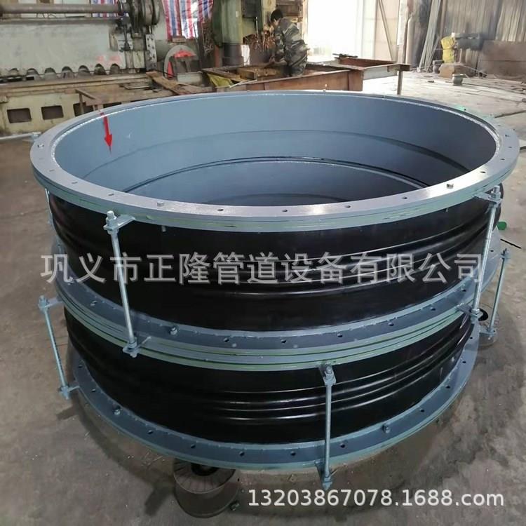 大翻边限位橡胶接头膨胀节工程过泥沙变径橡胶软连接 方形补偿器