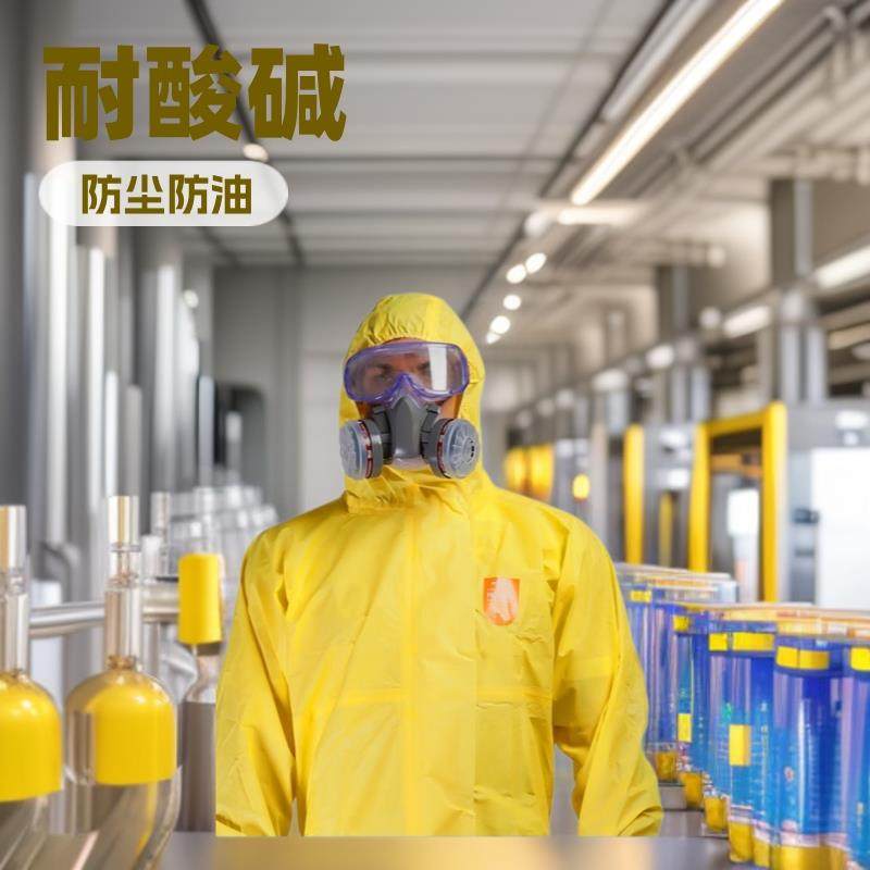 海锐得HG6940L耐酸碱防油防水实验室带帽连体化学防化服,农机/农具/农膜,播种栽苗器/地膜机,淘宝优惠券,粉丝福利购,淘宝优惠卷