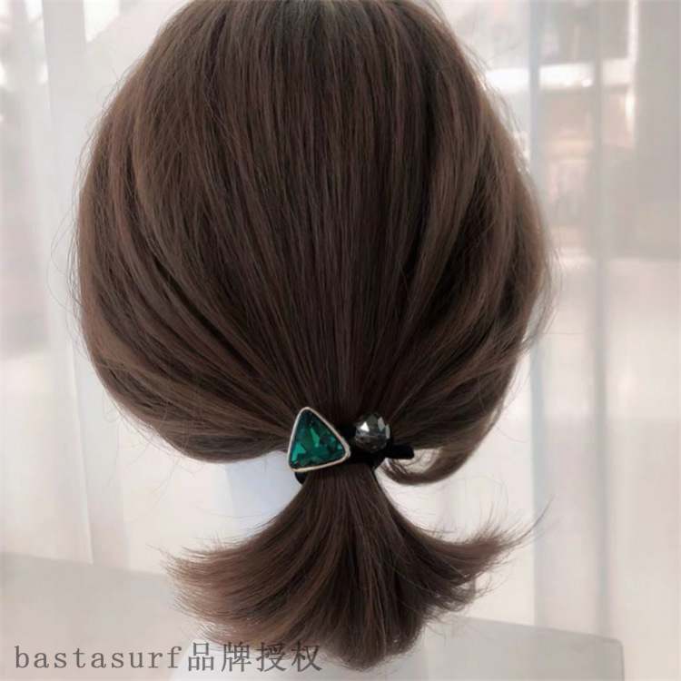 极速Korean dongdameon hair rope crystal Sequin triangular di