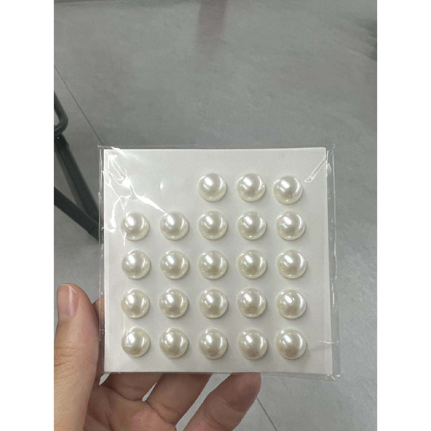 七号美妆珍珠贴珍珠耳钉贴珍珠贴纸珍珠装饰耳贴无耳洞耳环珍珠