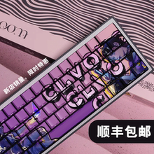 无畏契约瓦暮蝶主题键帽pbt五面热升华适配wooting ez等60 64 68