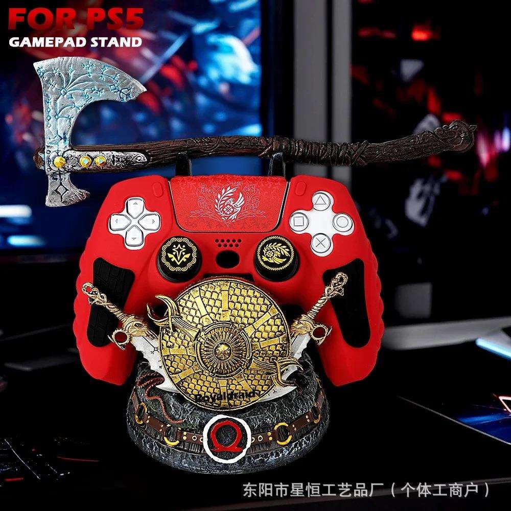 跨境新品Ps系列手柄支架树脂雕像摆件装饰毒液形象利维坦之斧模型