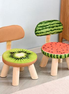 9C小凳子矮凳宝宝板凳靠背椅水果凳实木婴儿家用客厅儿童坐凳小椅