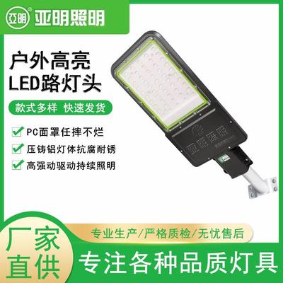 上海亚明led路灯50W100W200W室外IP66高亮透镜防水道路照明路灯头