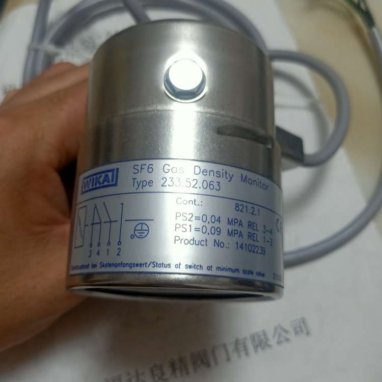 德国WIKA威卡SF6气体密度继电器 233.52.063