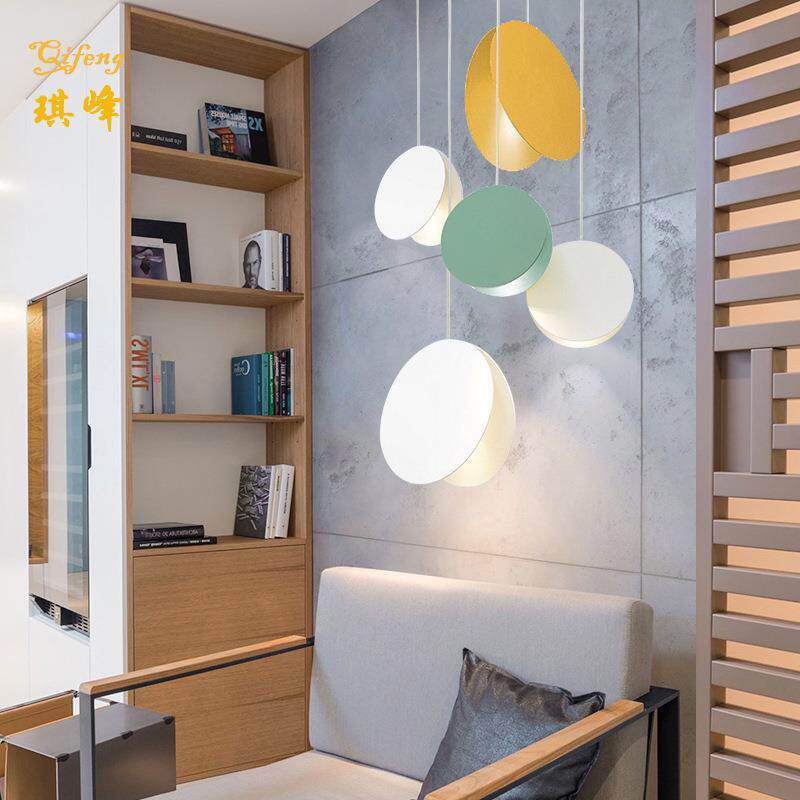 丹麦彩色餐厅单头吊灯北欧设计师吧台店铺玄关楼梯个性床头吊灯