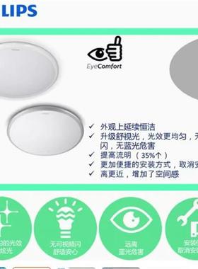 悦远LED吸顶灯 40K/65 20W 银灰色/白色 Ø377x68