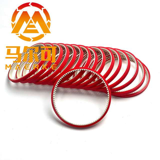 马尔可厂家直供 进口亨斯曼PU料聚氨酯同步带加红胶450S5M-10+5PU