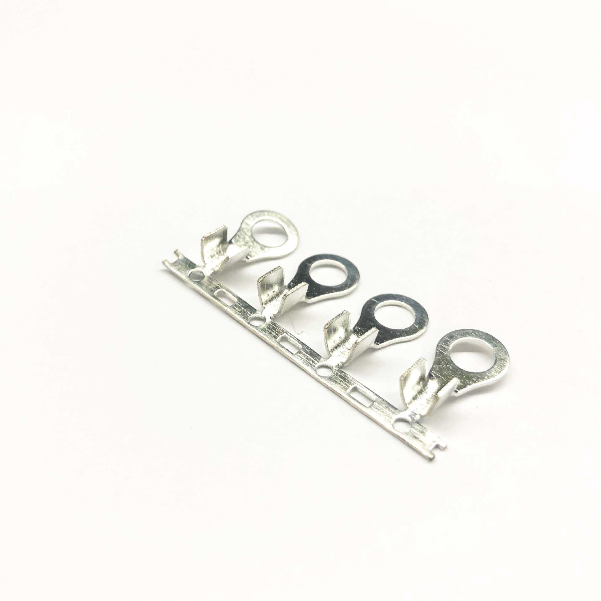 5.2圆型接线片RNB2-5横带单脚连带压线端子 OT冷压厚0.6mm 4K/卷