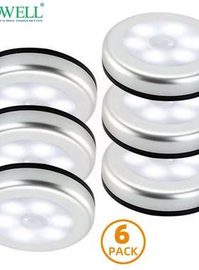Motion Sensor Light新奇特圆形感应灯创意磁吸LED人体感应小夜灯