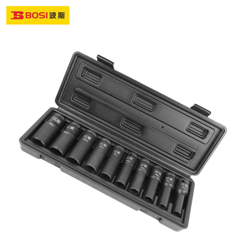 波斯工具（BOSI TOOLS）10件12.5mm系列风动长套筒组套 BS365610