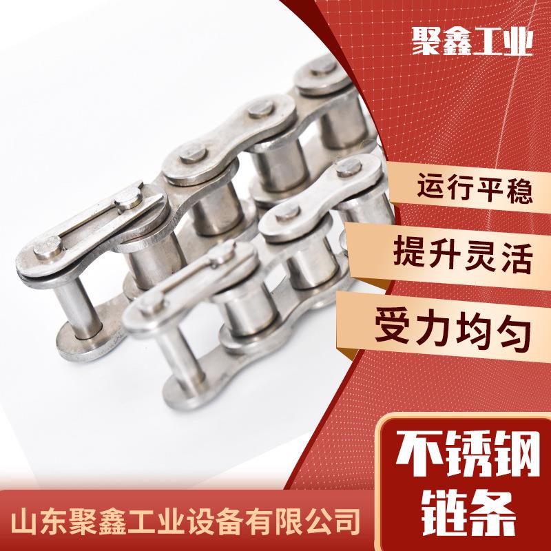 厂家直供工业精密传动短节距201 304双排工业链条非标双排链条
