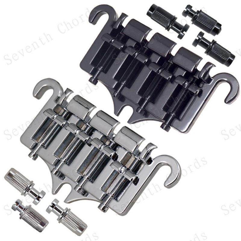 一体式羊角四弦电贝司琴桥拉弦板 弦贝斯弦桥 贝司配件-