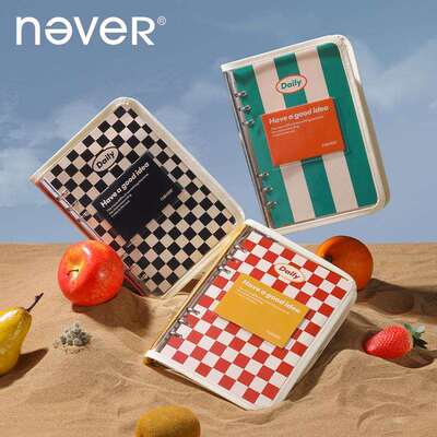 never乐活本3.0活页本a5可拆卸透明封套高颜值2024年新款笔记本子