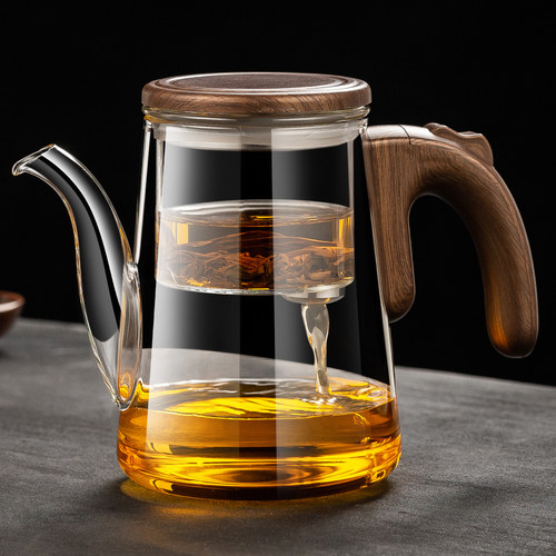 无杆磁吸泡茶壶高端茶水分离