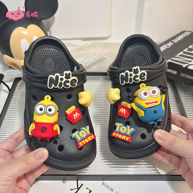 儿童卡通休闲夏季外穿DIY洞洞鞋