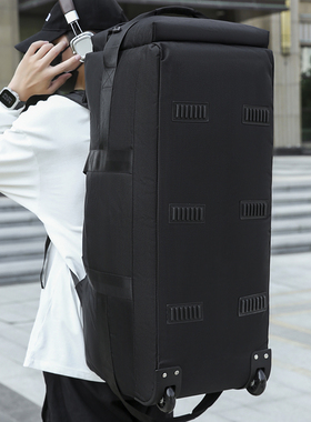 T6多功能双肩包带滚轮旅行包大尺寸登N山包户外包长途超大旅行袋