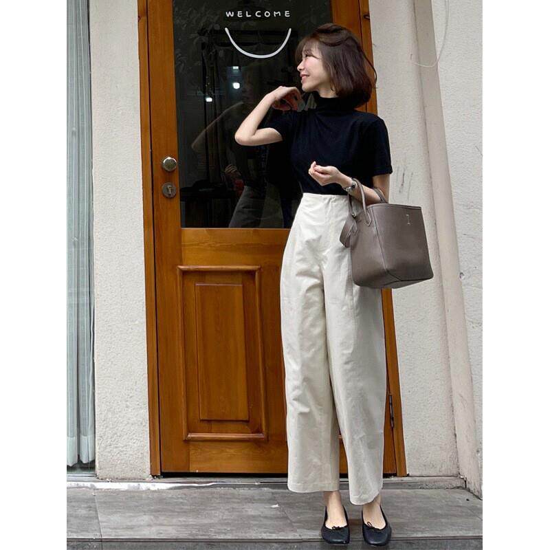 白色高腰窄版直筒阔腿裤女2026夏季薄款休闲垂感九分长西装裤子潮