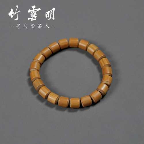 盘玩老型珠老料玉竹手串