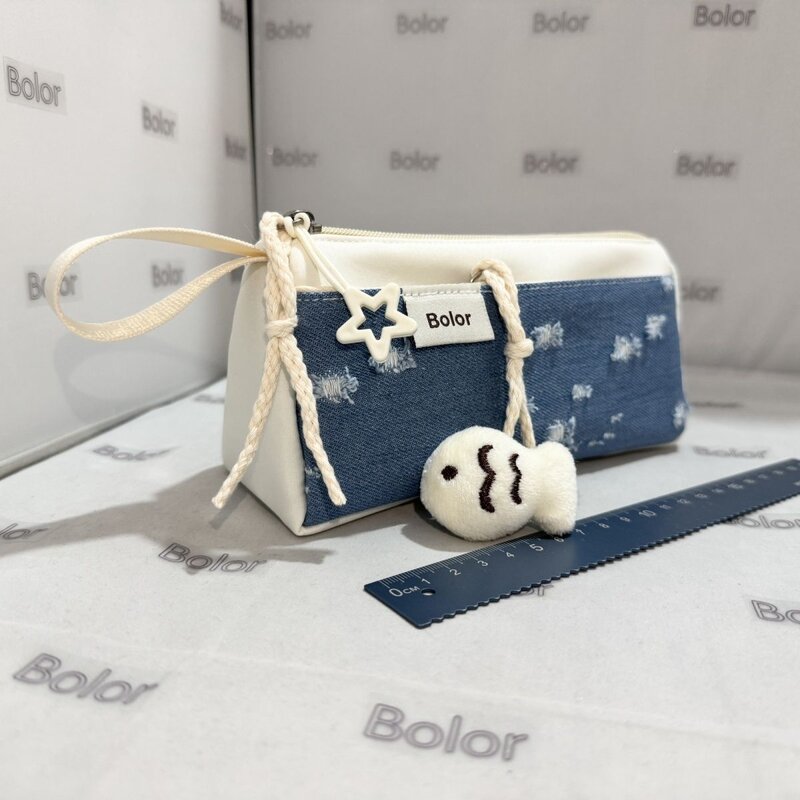 Bolor简约笔袋ins容量小众文具