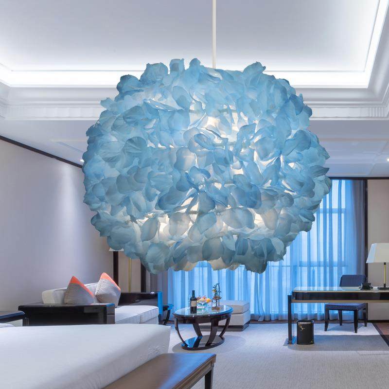 工厂直销创意卧室花朵吊灯外贸电商简约北欧折叠粉色儿童卧室吊灯,电子元器件市场,集成电路（IC）,淘宝优惠券,粉丝福利购,淘宝优惠卷