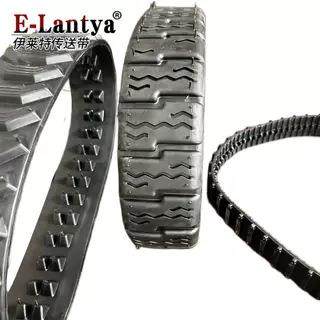 同步带橡胶履带割草机履带反恐机器人水下行走防滑履带/ 来图来样