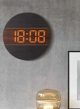 圆形简约客厅钟表个性创意装饰时钟挂墙奶油风家用挂表G218B