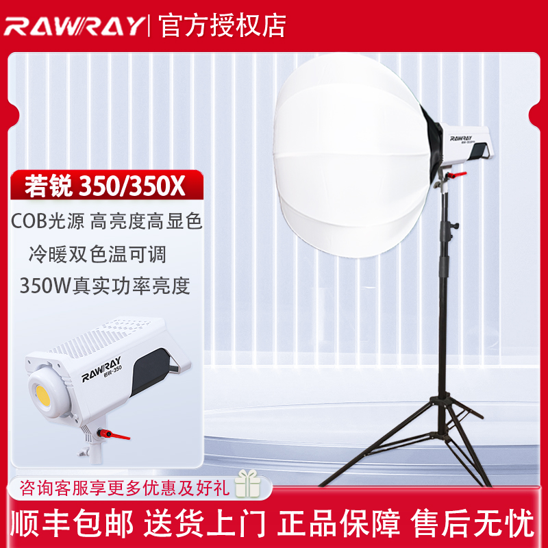 若锐冷暖双色温LED直播常亮灯