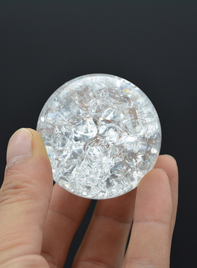 冰裂玻璃水晶气泡球风水