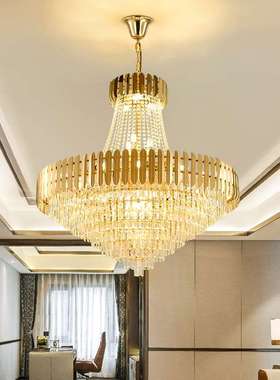 后现代水晶客厅吊灯轻奢别墅大厅吊灯简约现代卧室餐厅灯饰91506