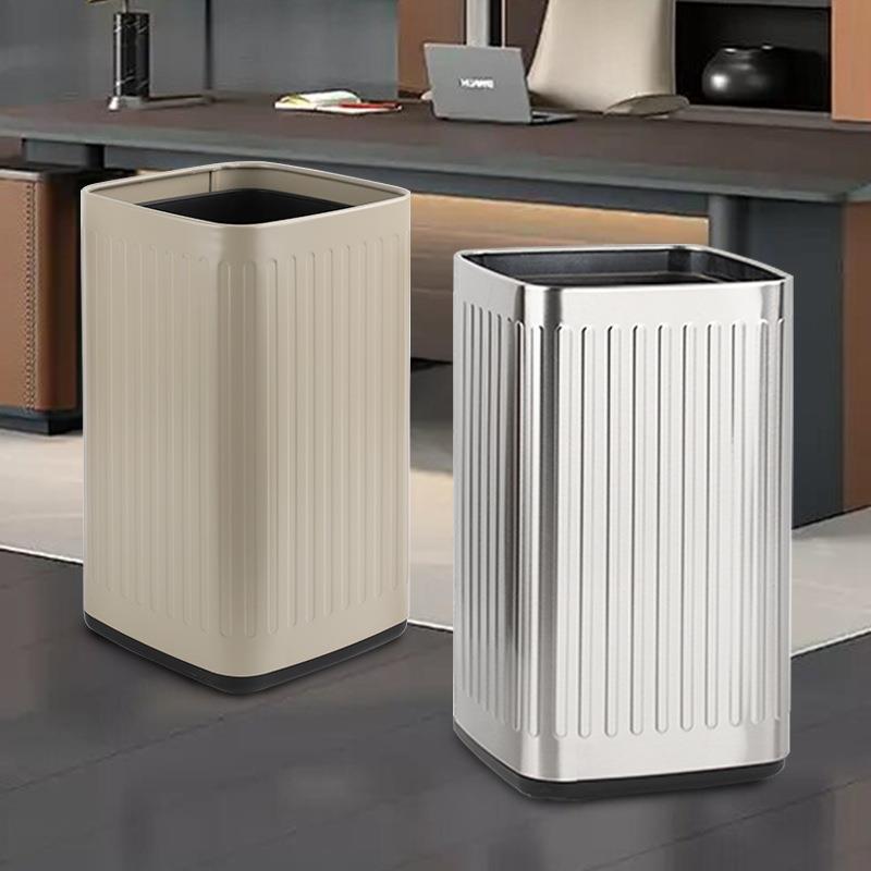 酒店垃圾桶客房商用办公室家用客厅加大容量无盖创意宾馆高档餐厅