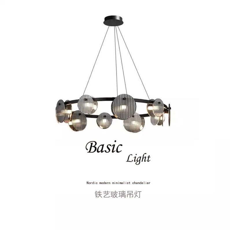 意式极简 餐厅吊灯北欧现代简约高端设计感铁艺客厅吧台餐桌灯