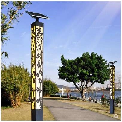太阳能庭院灯户外防水LED路灯3米公园小区广场方灯型材景观灯厂家