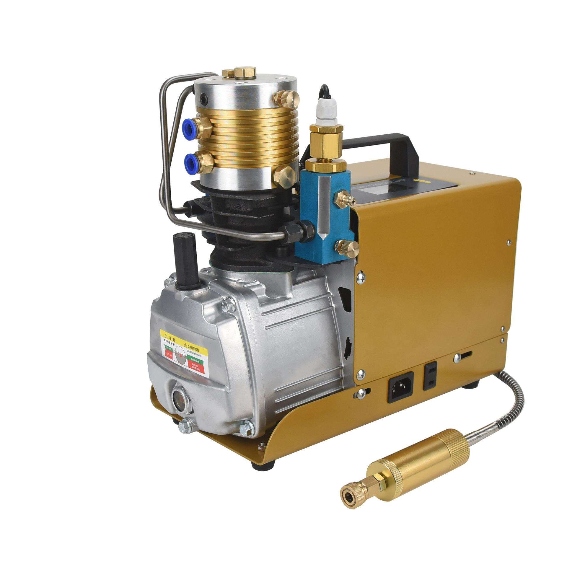 高压空气压缩机30MPA潜水呼吸打气机300bar电动充气泵4500psi自动