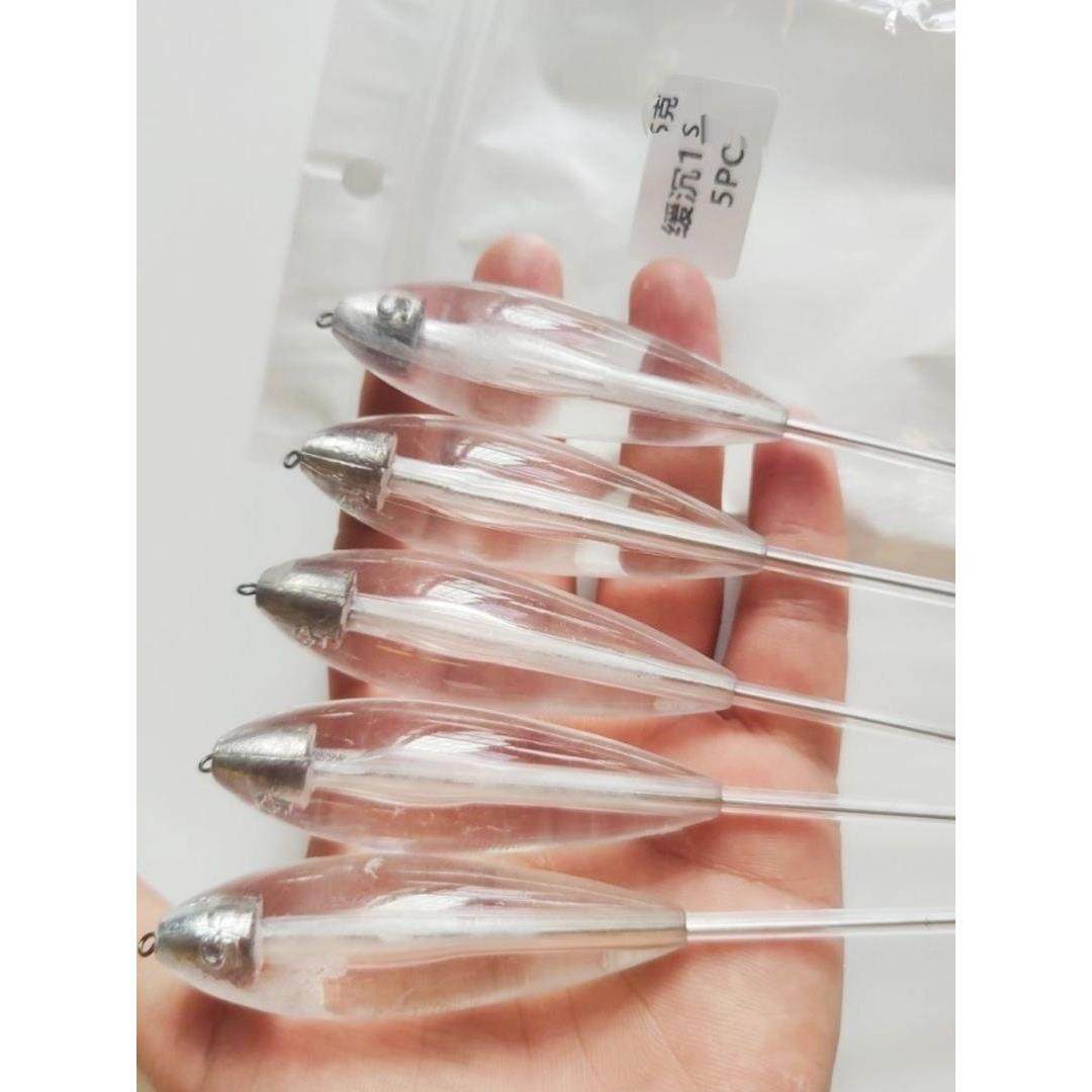 新品免穿线压铸加铅助投器缓沉路亚远投神器大克重防握管子助抛器