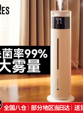 bures百而思加湿器家用卧室孕妇净化空气大喷雾容量空调大型落地