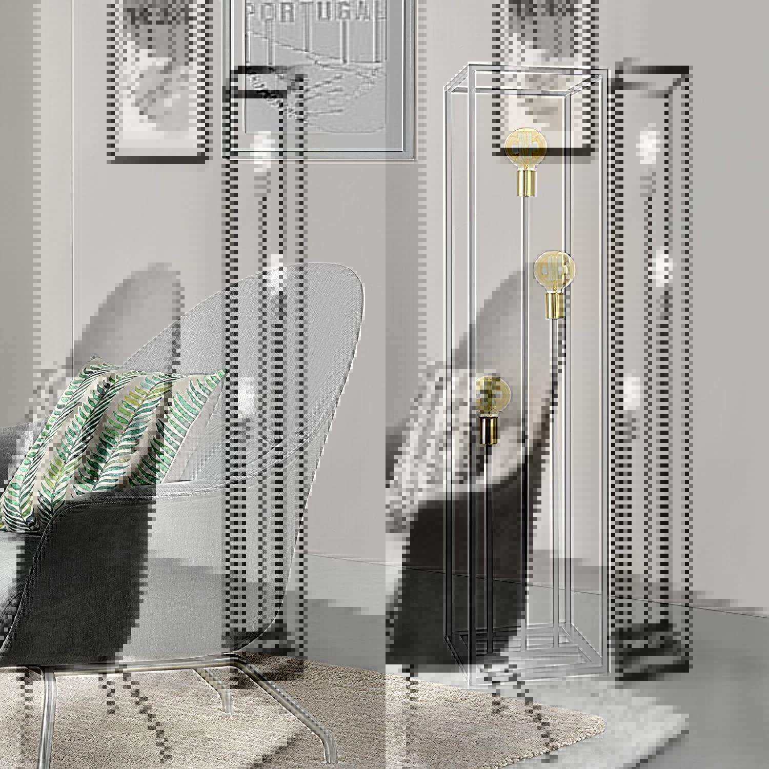 外贸货源出口德国现代简约铁艺三头落地灯卧室客厅餐厅客房灯具