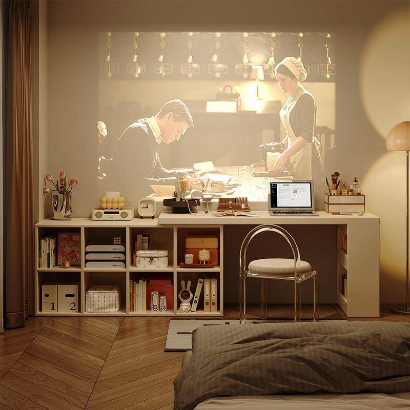 奶油风实木伸缩书桌书架一体小户型床尾化妆桌双人家用学习电脑桌,农机/农具/农膜,播种栽苗器/地膜机,淘宝优惠券,粉丝福利购,淘宝优惠卷