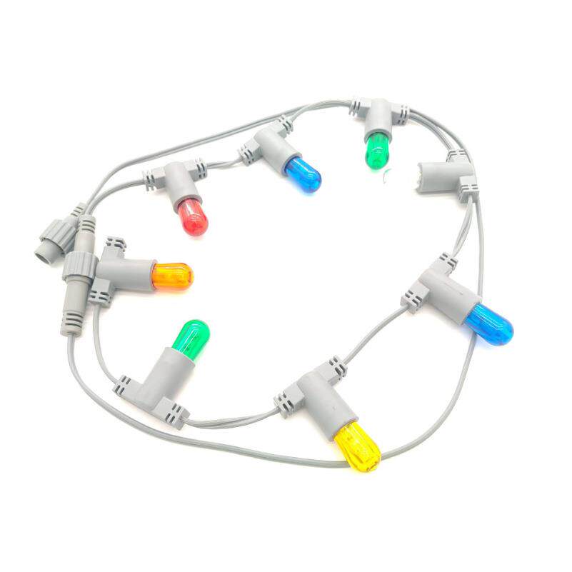 E14小灯串室外防风雨 灯泡可替换小螺口平灯串灯超亮星星灯装饰