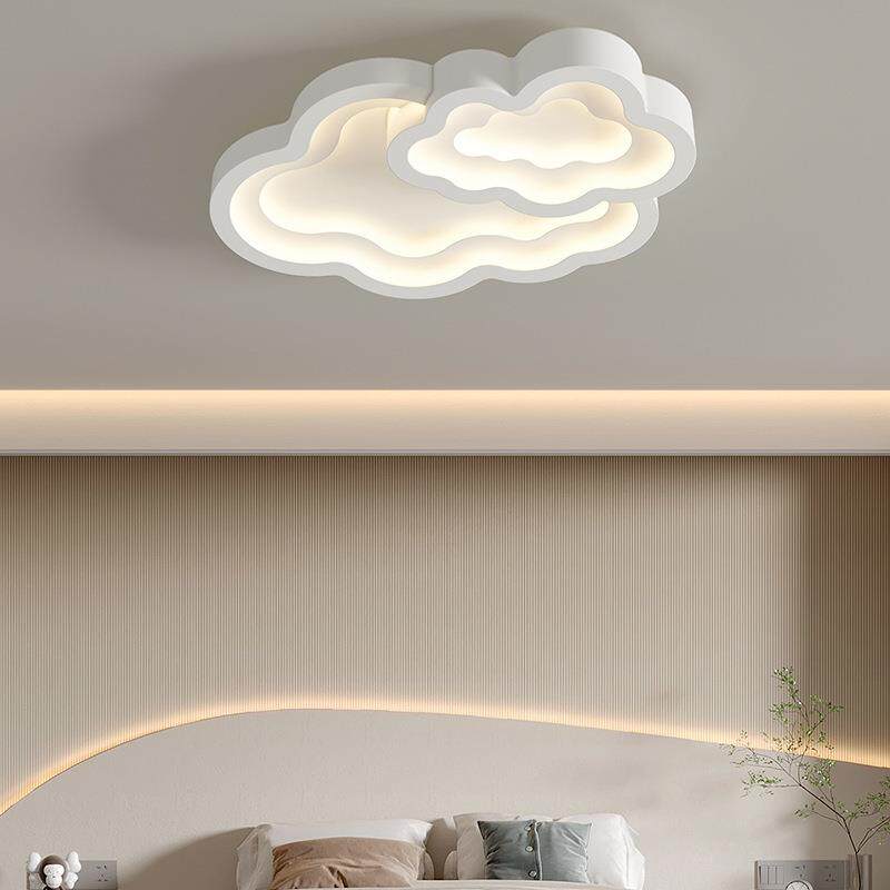 新款2023年客厅灯卧室灯客厅创意led圆形房间灯云朵家用吸顶灯具