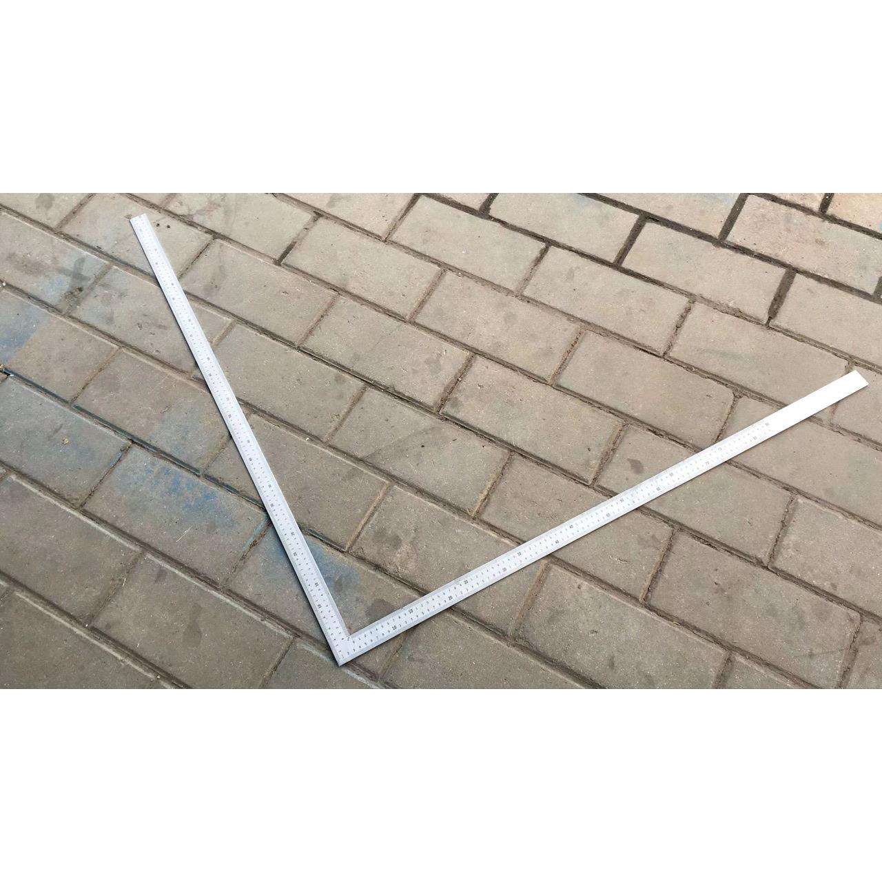 木工90度拐尺 钢角尺50宽2mm厚1700X800带刻度不锈钢直角尺
