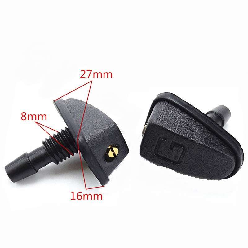 汽车改装扇形雨刮喷水嘴通用型雨刷器雾状机盖玻璃出水孔喷头喷嘴