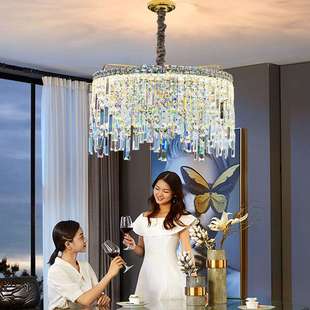 轻奢水晶吊灯客厅简约现代大气高端豪华餐厅卧室灯2022新款 网红灯