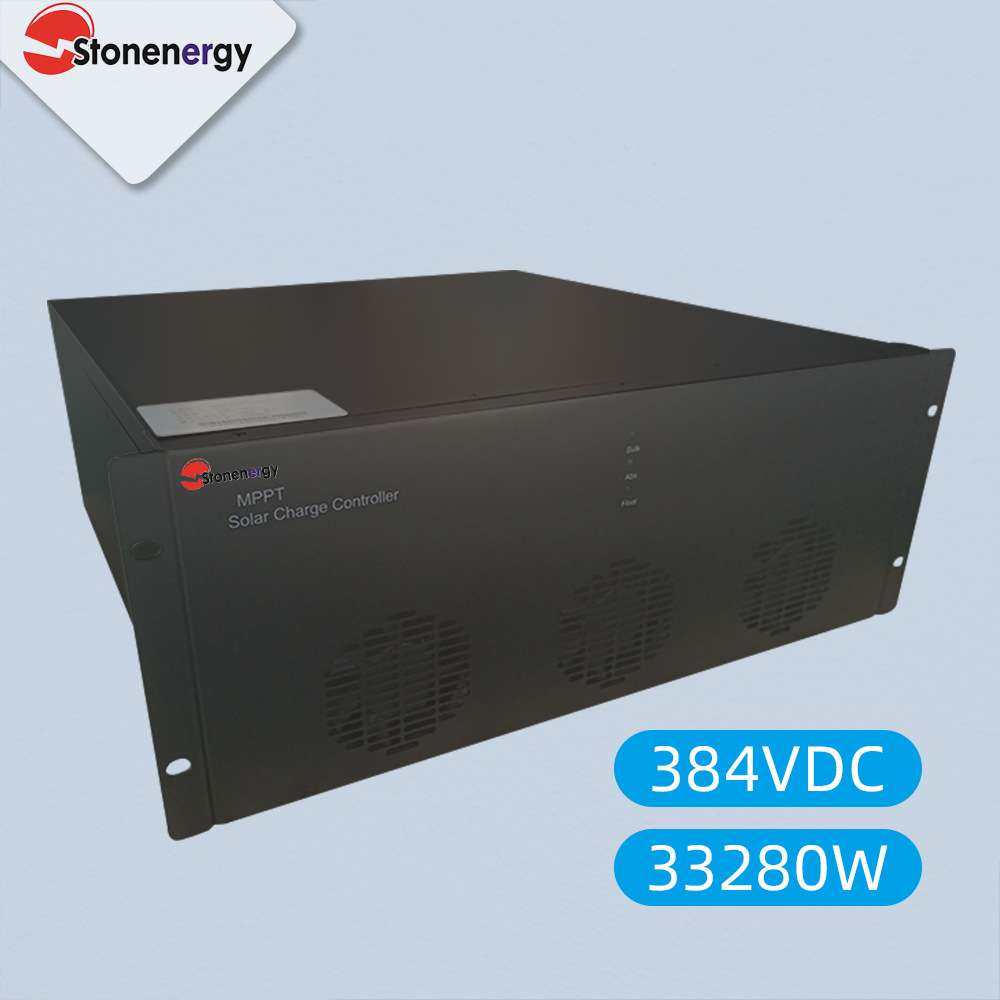 兰星太阳能控制器384V100A大功率MPPT控制器光伏智能充放电控制器