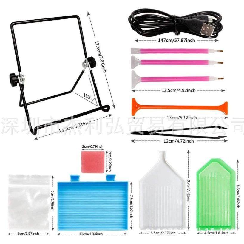 A4 LED 可调光灯箱钻石画套件 5D钻石画工具套件和灯板支架现货,农机/农具/农膜,播种栽苗器/地膜机,淘宝优惠券,粉丝福利购,淘宝优惠卷