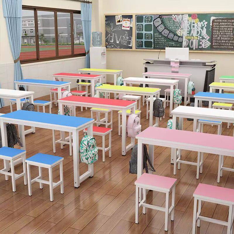 辅导班课桌椅组合培训桌托管班小学生书桌教室用学校桌子补习班