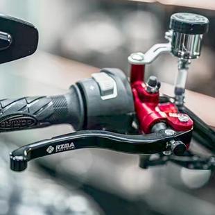 RZMA刹把摩托车电动车手把/铝合金手拉杆刹车上泵直推牛角手柄